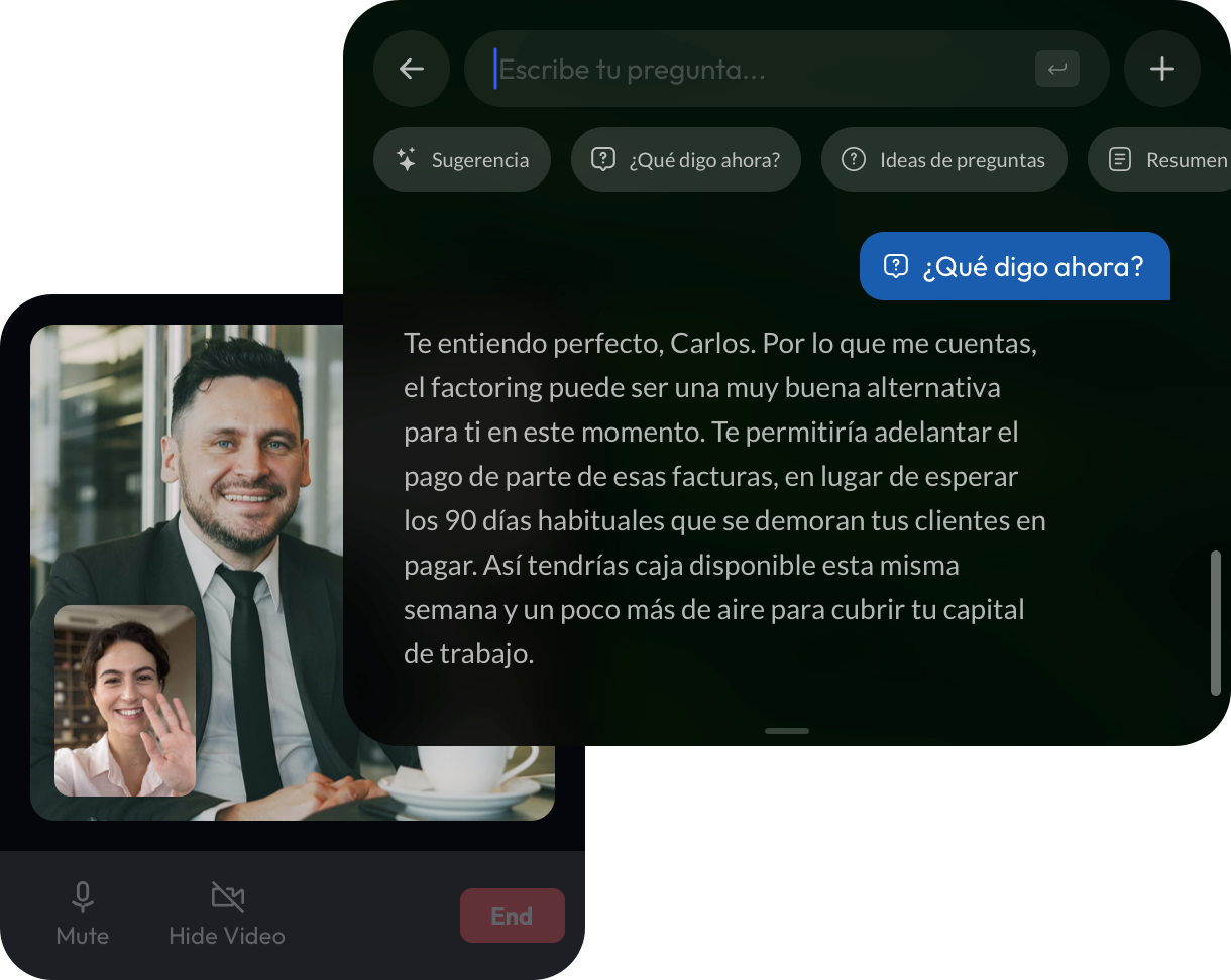 Copiloto en tiempo real
